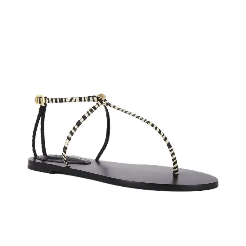 Schutz Ester One Strap Sandals Women's Black-2