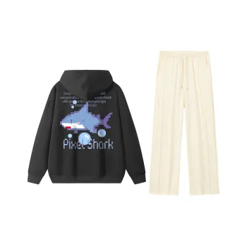 Small Columns Under The Sea Sweatshirt Set Unisex