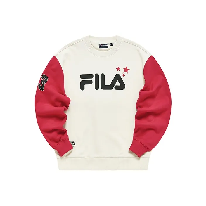 FILA FUSION Sweatshirt Women's Wheat Cream-0