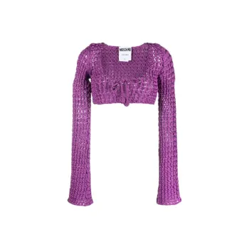 MOSCHINO Open knit Cropped Top