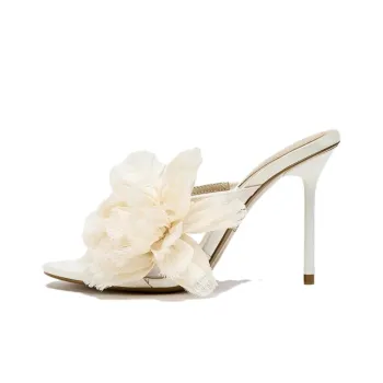 ZARA Slide Slippers Women's White