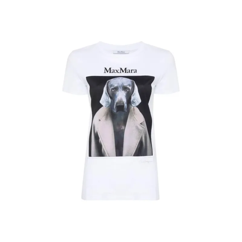 MaxMara Cipria Dog print T shirt-0