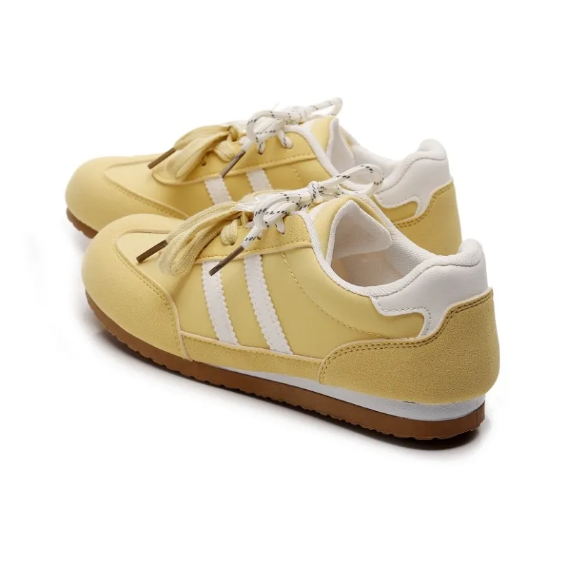 Feiyue Girly Heart Series Abrasion Resistant, Breathable, Lightweight Low Top Casual Shoes Women's Yellow-3