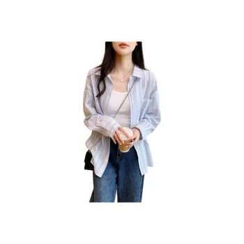 Tonlion Shirts Women's Sky Blue