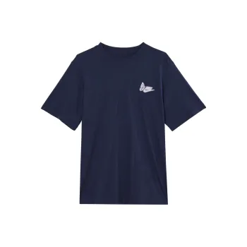 Nike Women'ss Logo Letter Print Retro T Shirt 'Navy Blue'