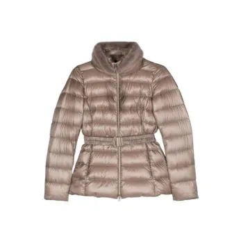 HERNO High Neck Belted Puffer Jacket