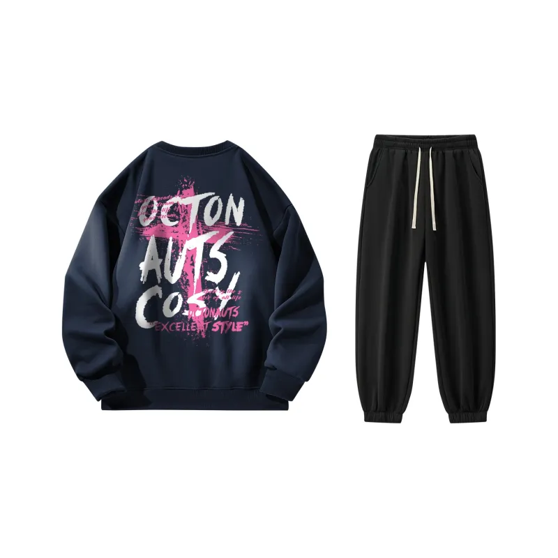 Small Columns Under The Sea Sweatshirt Set Unisex-2