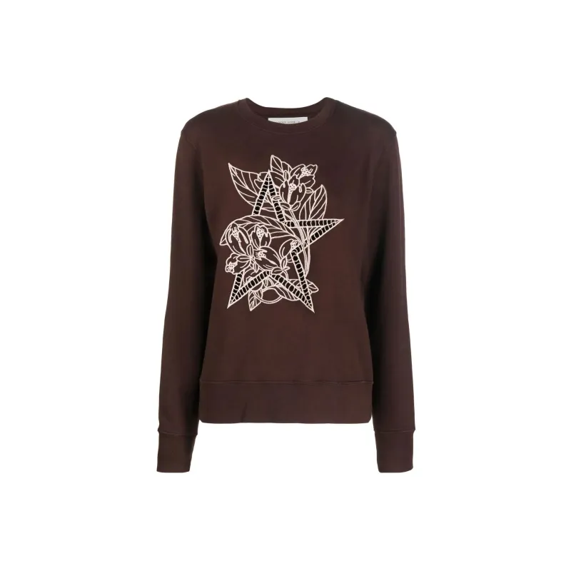 Golden Goose Sweatshirts Women's Dark Brown-0