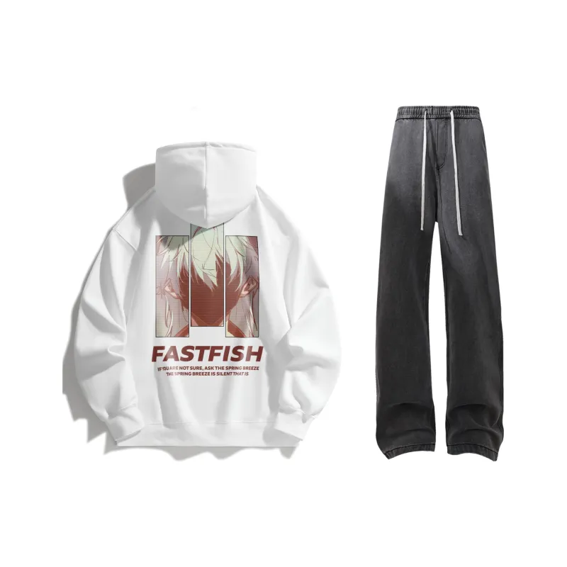 FASTFISH x SHENGSIJUE Sweatshirt Set Unisex-50