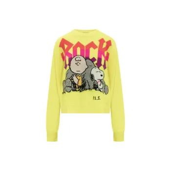 PHILOSOPHY DI LORENZO SERAFINI Snoopy Intarsia Knitted Crewneck Jumper