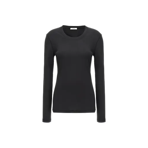 Lemaire Rib Long Sleeve T shirt 'Squid Ink'