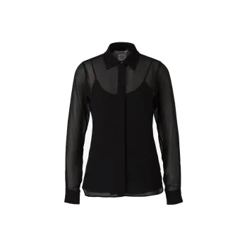 MaxMara Semi Sheer Flowy Blouse