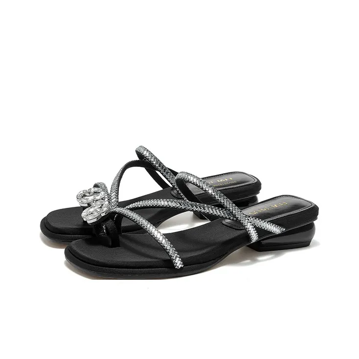 FIVE PLUS Rubber Sole Slip Resistant Slide Slippers Women's-2