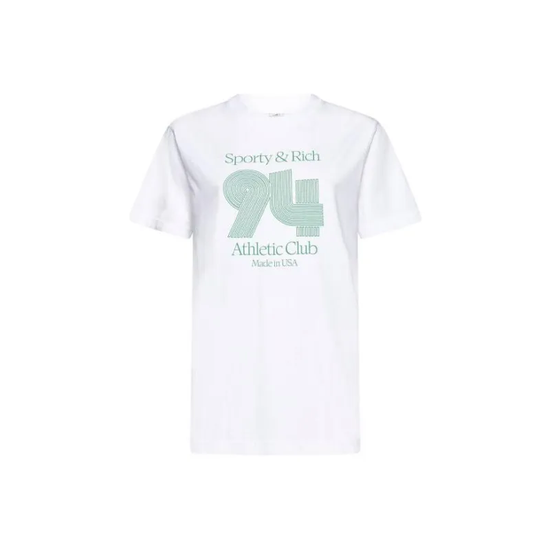 SPORTY & RICH 94 Athletic Club Cotton T shirt-0