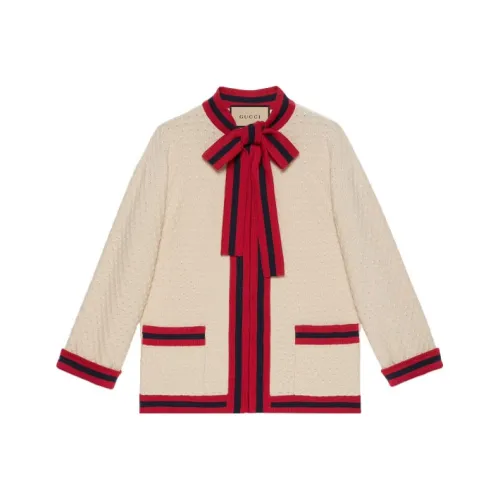 GUCCI Jackets Coats Women's White