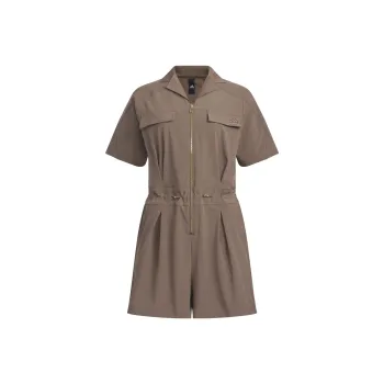 adidas Future Of Tech Short Sleeve Jumpsuit Coffee
