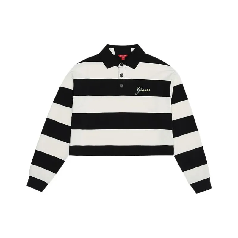 GUESS Sweatshirt Women's Black White-0