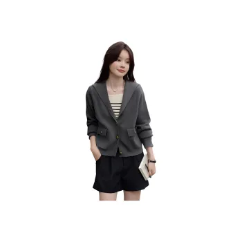 Mo Han Yi Mei Knitwear Women's Dark Gray