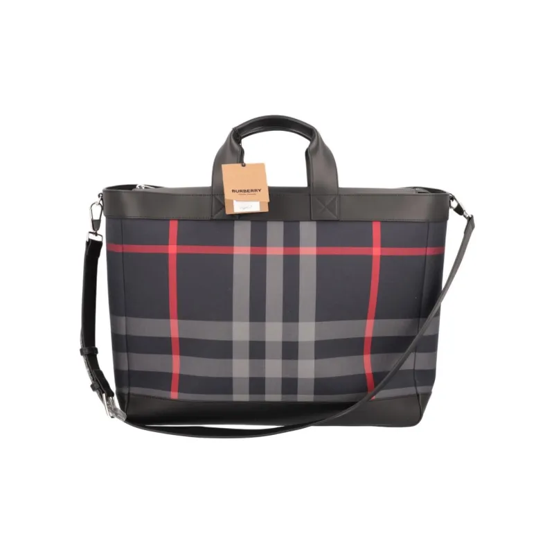 Burberry Canvas Tote Bag, Shopping Bag, Shoulder Bag, Crossbody Bag, Handbag Unisex Marine Blue-0