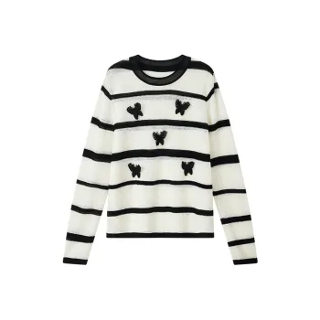 Yu Qianwen Knitwear Women's Stripes