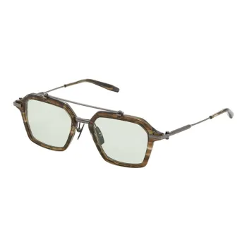 Akoni Acetate Titanium Metal Aviator Sunglasses Women's Tortoiseshell
