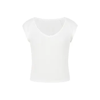 ONE SHALLOW Flutter Sleeve T Shirt Women's