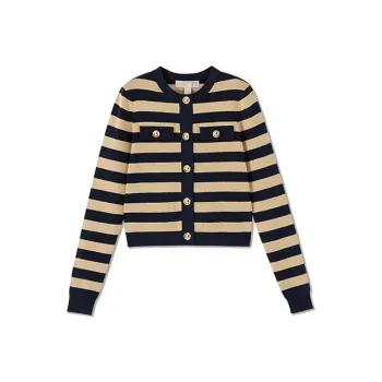 MICHAEL KORS SS23 Knitwear Women's Navy Blue & Gold