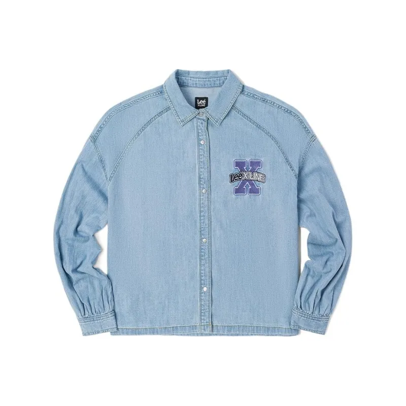 Lee Shirts Women's Light Blue-0