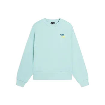 LiNing Sports Life Collection Sweatshirt Spring And Autumn Women's Sea Foam Green