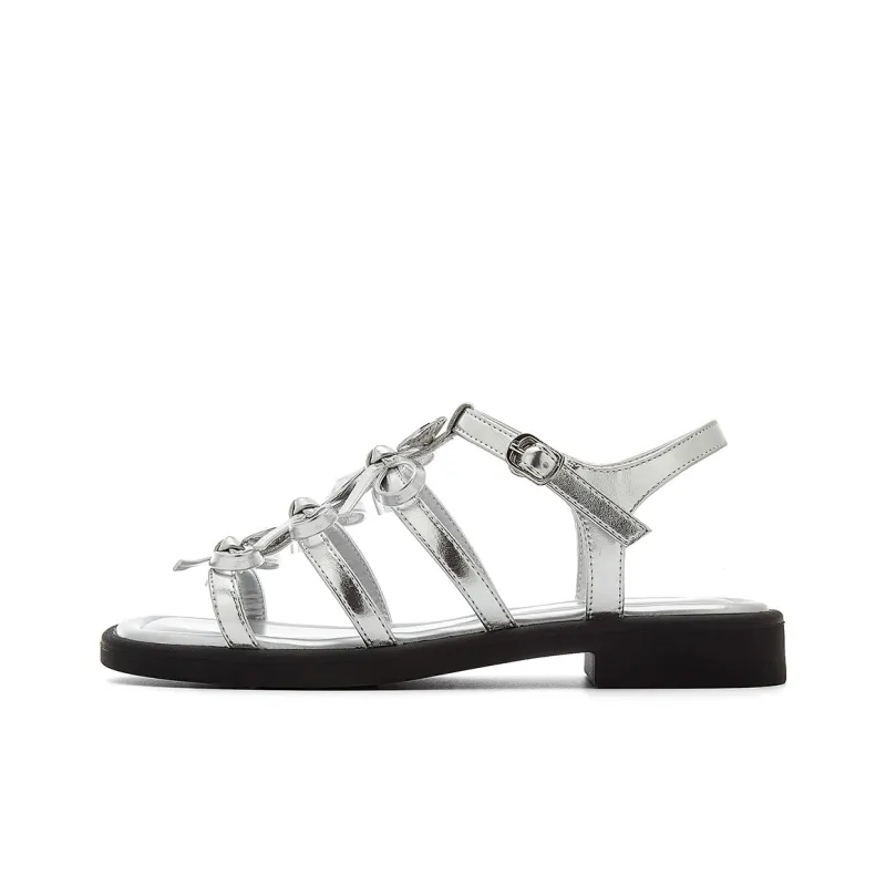 EBLAN Roman Sandals Women's Silver-0