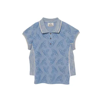 Vivienne Westwood Orb Logo-print Organic Cotton Polo Shirt
