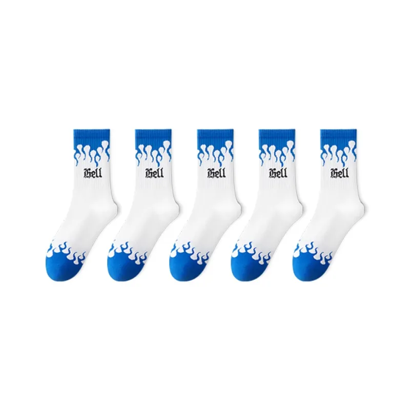 Taste The Color Knee High Socks Unisex 5 Pack-9