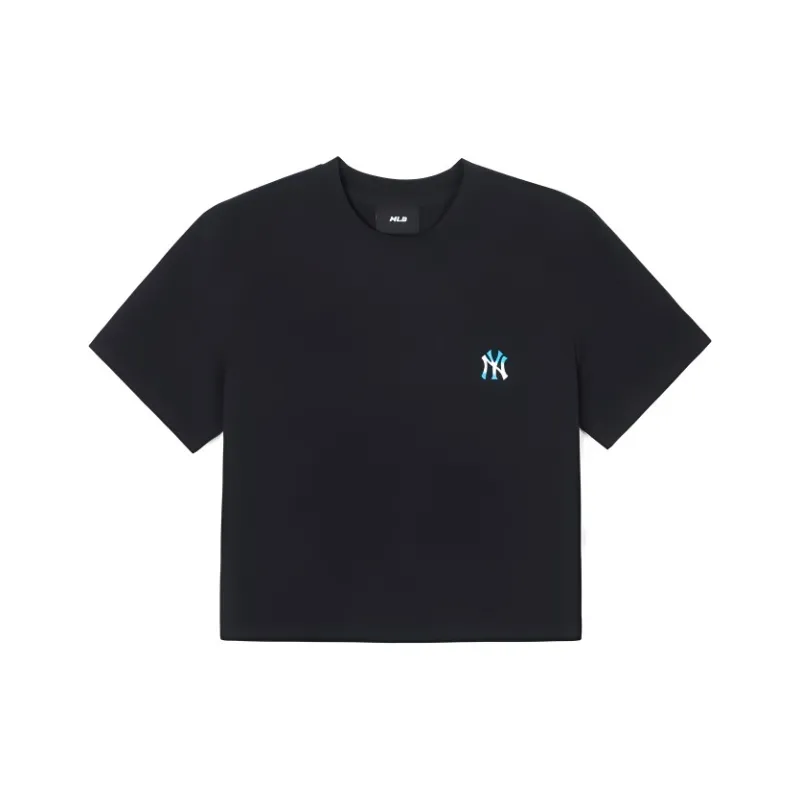 MLB Los Angeles Dodgers New York Yankees T Shirts Women's Black-0