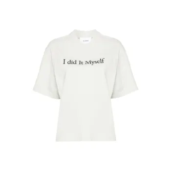 Axel Arigato Embroidered slogan Organic cotton T shirt