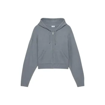 ARITZIA FW24 Tna PeytonZip Hoodie Sweatshirt Women's Shady Blue/Dark Blue