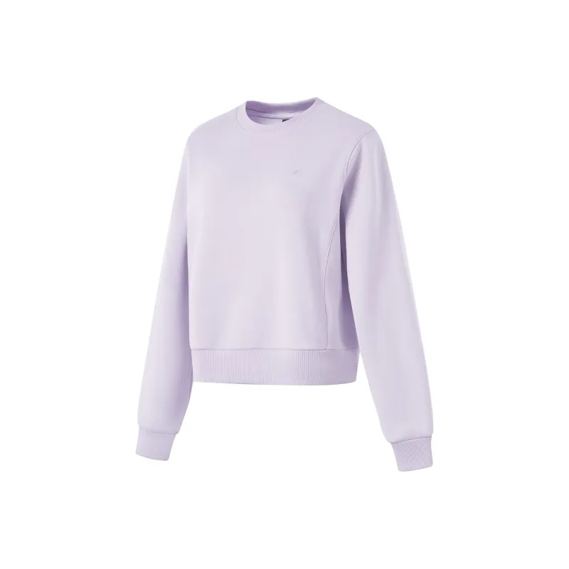LiNing Fitness Series Sweatshirt Women's Sea Salt Purple-0