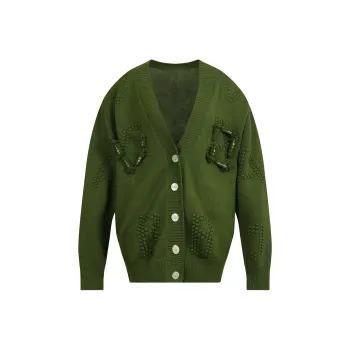 Valeria Obbaco Knitwear Unisex Olive Green