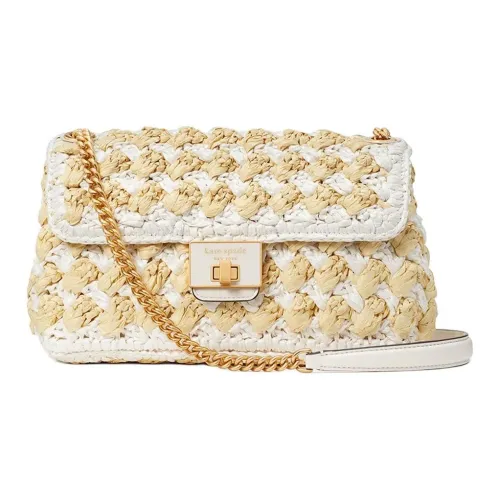 Kate Spade Evelyn Raffia Crossbody Bag, Shoulder Bag Medium Size Women's Ecru