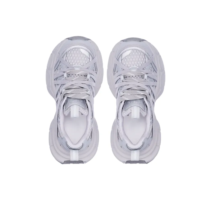 AUTOMOBILI LAMBORGHINI Chunky Sneakers Women's Low Top Silver-2