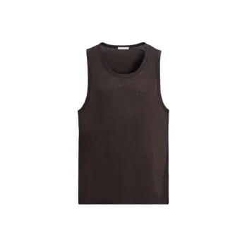 ZARA Tank Tops Men Brown