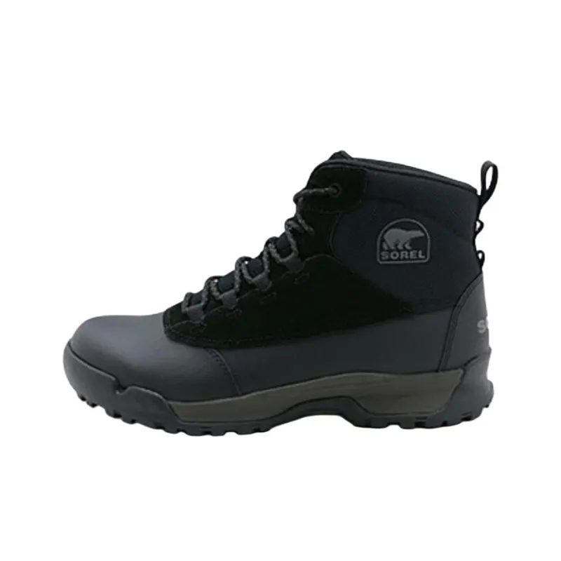 SOREL Buxton Light Lace Plus Short Outdoor Boots Men's Black-0