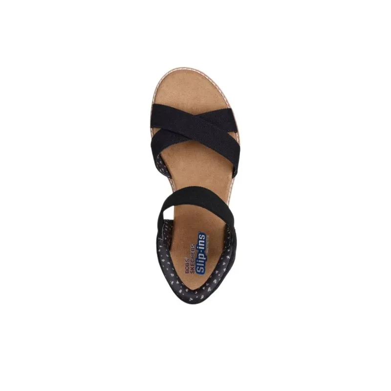 Skechers BOBS Desert Kiss Beach Sandals Women's Black-3