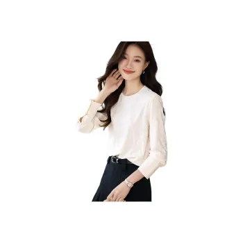 Mo Han Yi Mei Regular T Shirt Women's Raw White