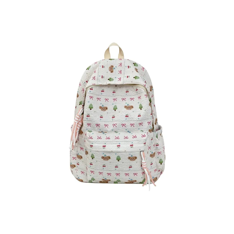 Yalu Nylon Backpack Unisex Puppy/Block/Monkey-10