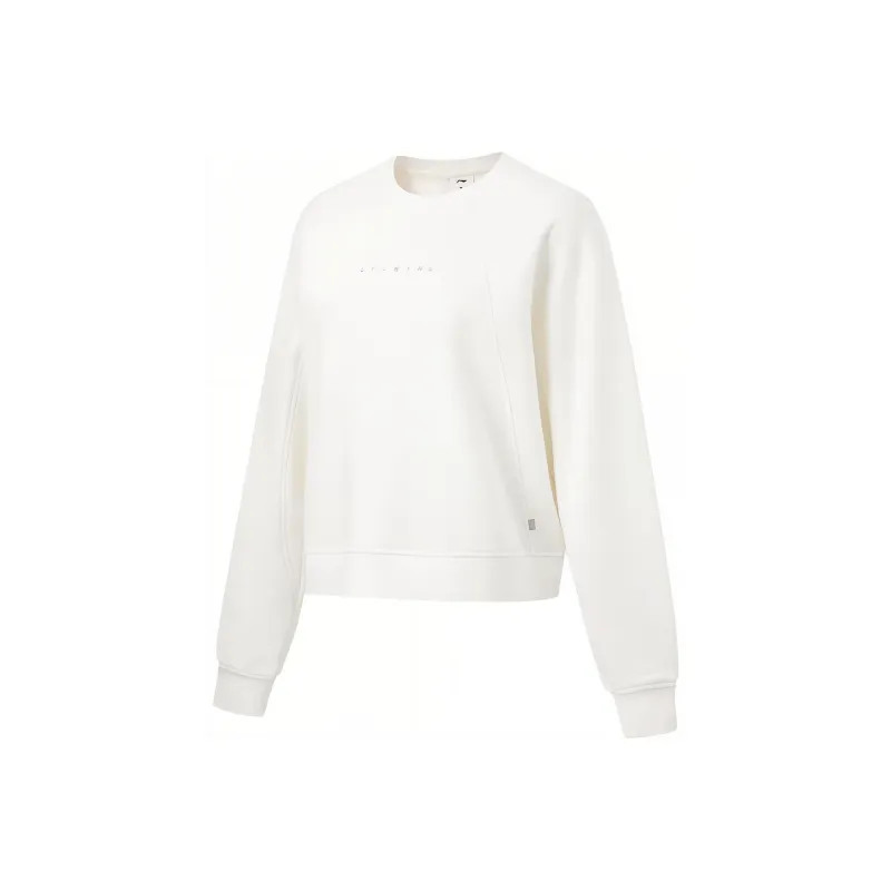 LiNing Fitness Series Sweatshirt Women's Champagne White-0