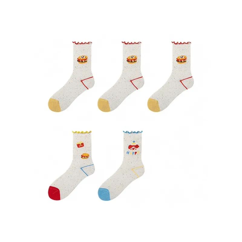 H YXIANG Mid Calf Socks Women's Combo Set-18