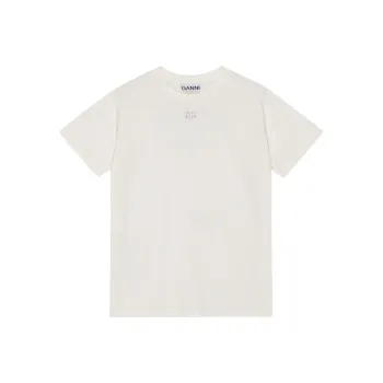 GANNI Basic Jersey Embellished Relaxed T Shirt