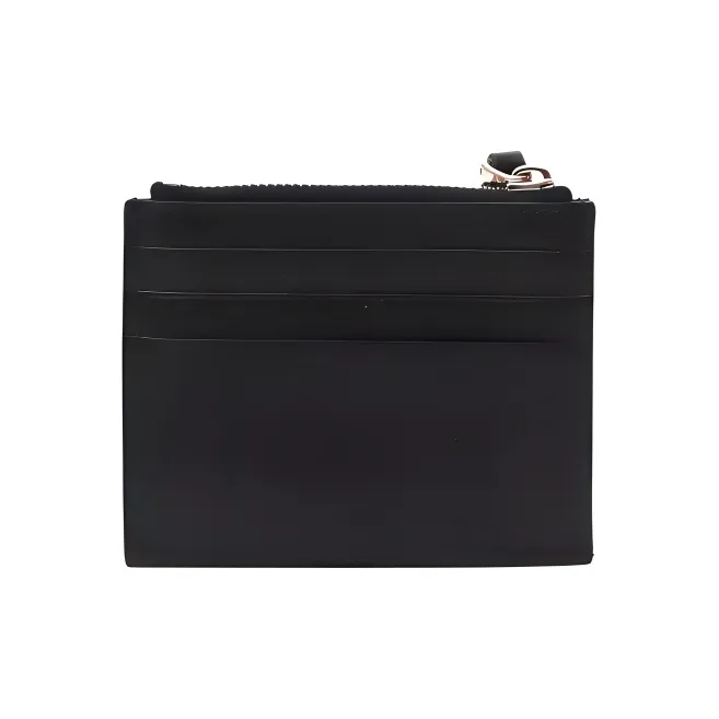 Valentino GARAVANIRockstud Calfskin Card Holder Women's Black-2