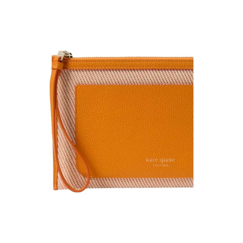 Kate Spade Canvas Wrist Bags Clutches Women's Ginger Yellow-3