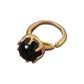 FOUNDRY BOUNDARY 925 Sterling Silver With 24K Gold Plating Rings Unisex Gold